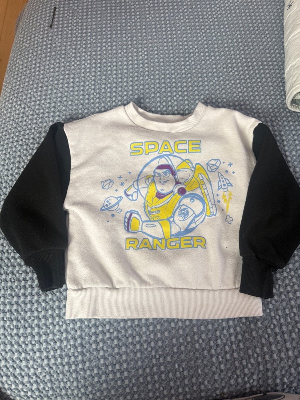 Disney Space Ranger Graphic Sweatshirt - White & Black